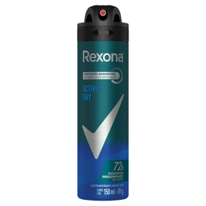 Antitranspirante Aerossol Active Dry Rexona Men 150ml