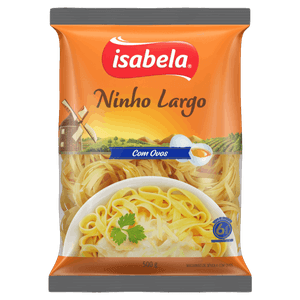 Macarrão de Sêmola com Ovos Ninho Largo Isabela Pacote 500g