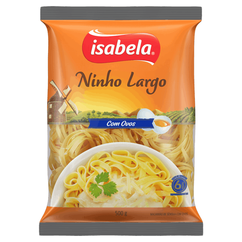 Macarrao-de-Semola-com-Ovos-Ninho-Largo-Isabela-Pacote-500g