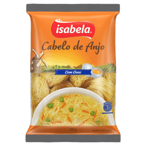 Macarrão de Sêmola com Ovos Cabelo de Anjo Isabela Pacote 500g