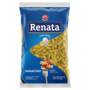 Macarrão de Sêmola com Ovos Parafuso Renata Pacote 500g