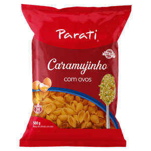 Macarrão de Sêmola com Ovos Caramujinho Parati Pacote 500g