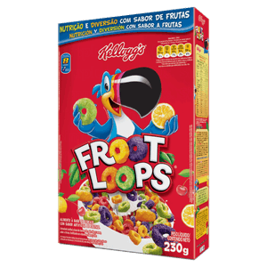 Cereal Matinal Frutas Kellogg´s Froot Loops Caixa 230g