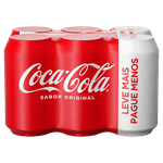 Pack-Refrigerante-Coca-Cola-Lata-6-Unidades-350ml-Cada-Leve-Mais-Pague-Menos