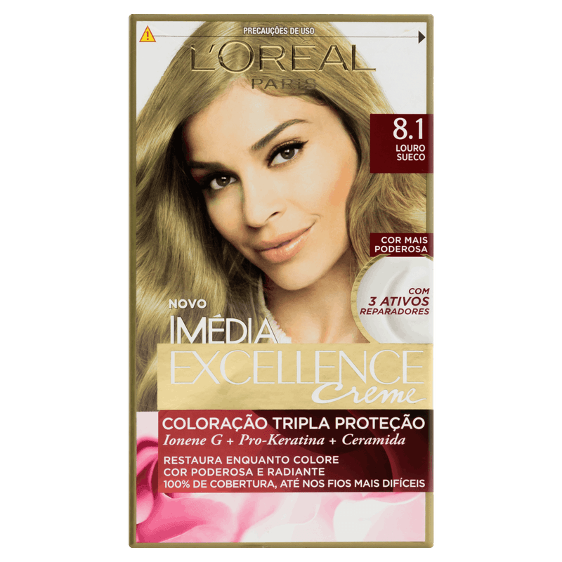 Kit-Coloracao-Creme-8-1-Louro-Sueco-L-oreal-Paris-Imedia-Excellence