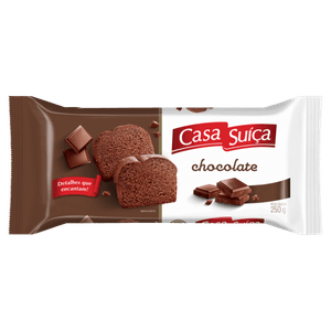 Bolo Chocolate Casa Suíça Café da Manhã Pacote 250g