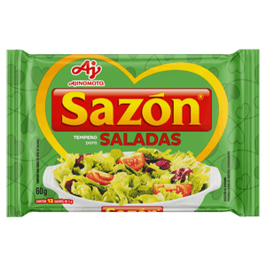 Tempero para Saladas Sazón Pacote 60g 12 Unidades