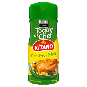 Tempero para Aves, Peixes, Legumes e Saladas Toque de Chef Kitano 120g