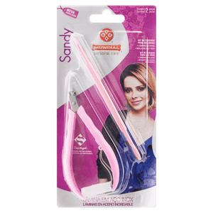 Kit Alicate + Espátula para Unhas Mundial Personal Care Sandy