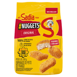 Empanado de Frango Tradicional Sadia Nuggets Pacote 300g