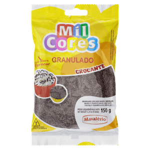 Confeito Granulado Chocolate Mil Cores Pacote 150g