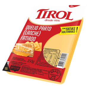 Queijo Prato Fatiado Tirol 150g