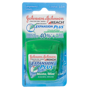 Fio Dental Menta Johnson & Johnson Reach Expansion Plus 50m