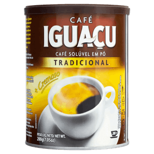 Café Solúvel em Pó Tradicional Iguaçu Lata 200g