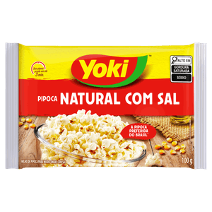 Pipoca para Micro-Ondas Natural com Sal Yoki Pacote 100g