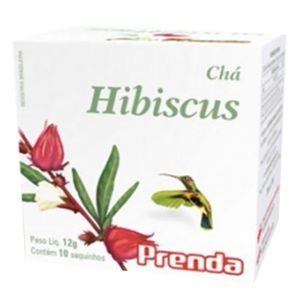 Chá Hibiscus Prenda Caixa 12g 10 Unidades