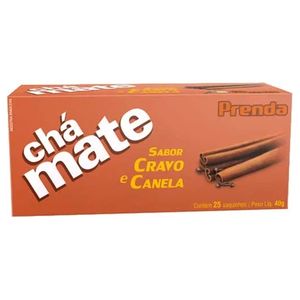 Chá Mate Cravo e Canela Prenda Caixa 40g 25 Unidades