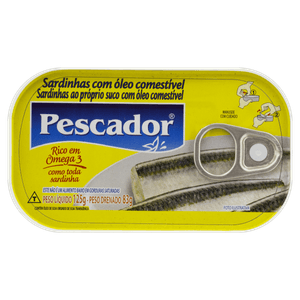 Sardinha com Óleo Pescador Lata 83g