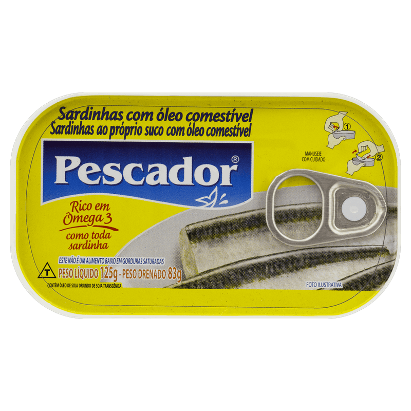 Sardinha-com-Oleo-Pescador-Lata-83g