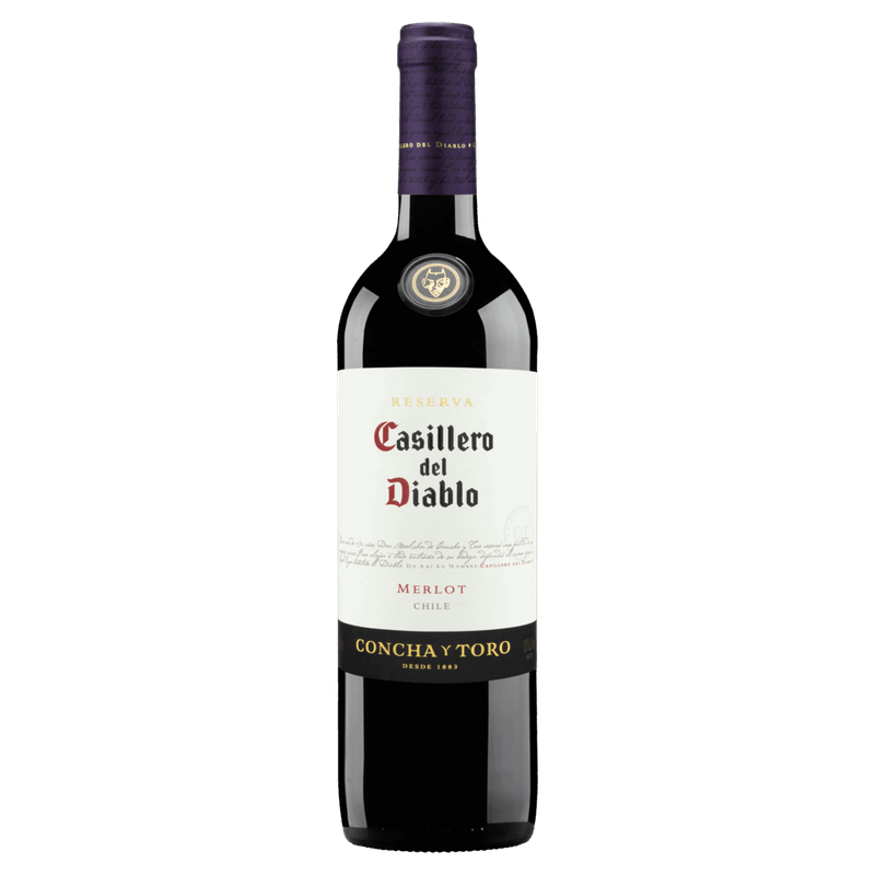 Vinho-Chileno-Tinto-Seco-Reserva-Casillero-del-Diablo-Merlot-Valle-Central-Garrafa-750ml