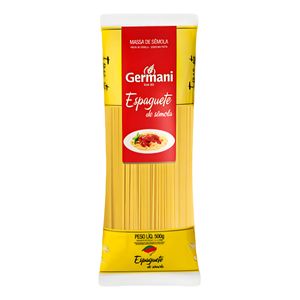 Macarrão de Sêmola Espaguete Germani Pacote 500g