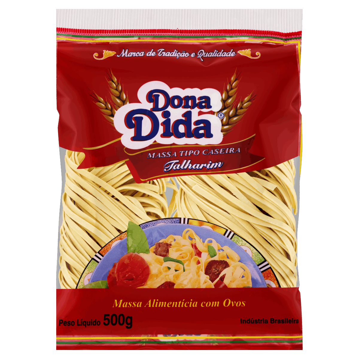 Macarrão com Ovos Caseiro Talharim Dona Dida Pacote 500g - giassi ...