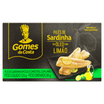 File-de-Sardinha-com-Oleo-com-Limao-Gomes-da-Costa-Caixa-85g