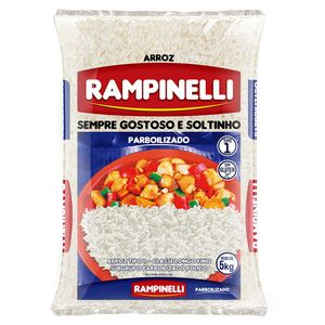 Arroz Parboilizado Tipo 1 Rampinelli Pacote 5kg