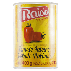 Tomate Pelado Inteiro Raiola Lata 240g