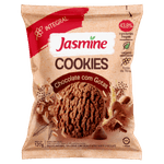 Biscoito-Cookie-Integral-Cacau-e-Gotas-de-Chocolate-Jasmine-Pacote-120g