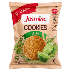 Biscoito Cookie Integral Limão Jasmine Pacote 120g