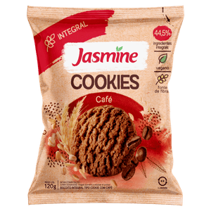 Biscoito Cookie Integral Café Jasmine Pacote 120g