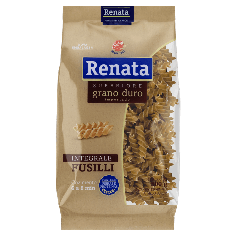Macarrao-de-Semola-de-Trigo-Grano-Duro-Integral-Fusilli-Renata-Superiore-Pacote-500g