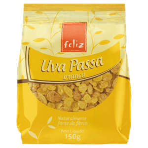 Uva-Passa Branca Feliz Pacote 150g