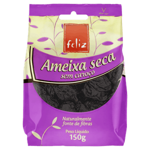 Ameixa Seca sem Caroço Feliz Pacote 150g