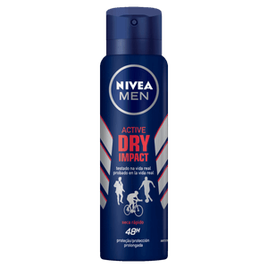 Antitranspirante Aerossol Active Dry Nivea Men Impact 150ml