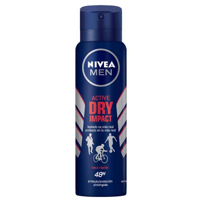 Antitranspirante-Aerossol-Active-Dry-Nivea-Men-Impact-150ml