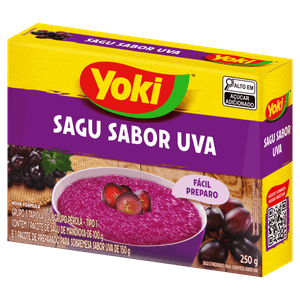 Mistura para Sagu Tipo 1 Uva Yoki Caixa 250g