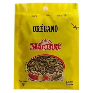 Orégano Mac Tost Pacote 7g