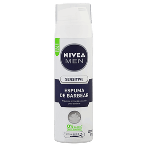 Espuma de Barbear Sensitive Nivea Men 200ml