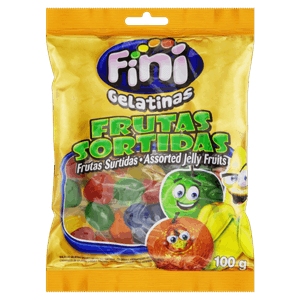 Bala de Gelatina Frutas Sortidas Fini Pacote 100g