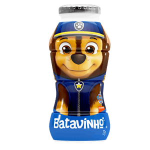 Pack Leite Fermentado Desnatado Laranja Paw Patrol Batavo Batavinho Frasco 450g 6 Unidades