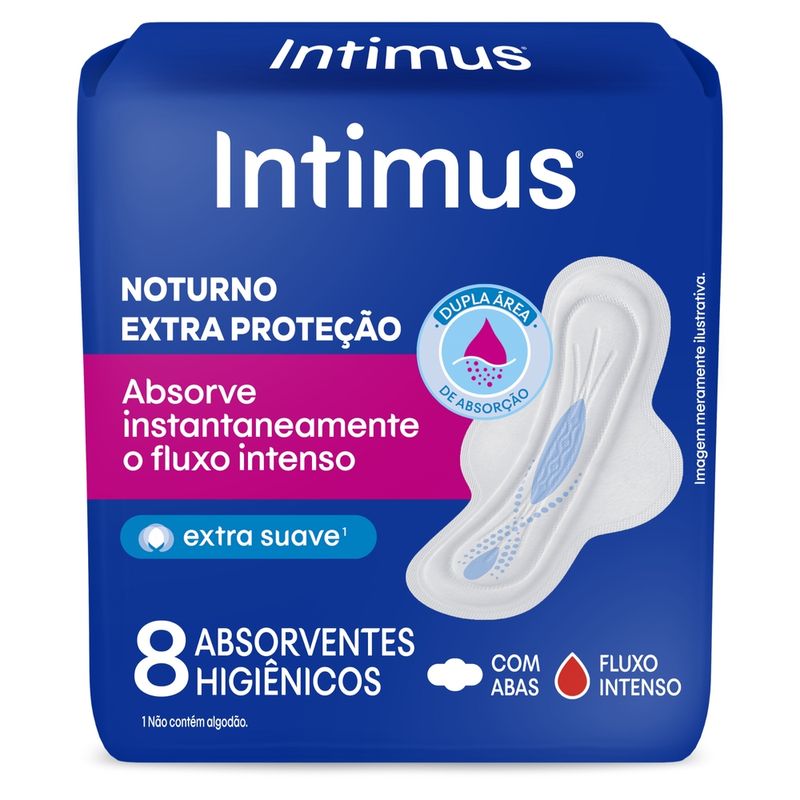 Absorvente-com-Abas-Suave-Intimus-Noturno-Pacote-8-Unidades