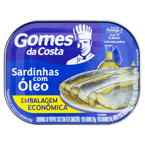 Sardinha com Óleo Gomes da Costa Lata 150g Embalagem Econômica