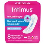 Absorvente-sem-Abas-Extra-Suave-Intimus-Tripla-Protecao-Pacote-8-Unidades