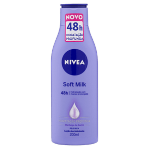 Loção Deo-Hidratante Pele Seca Nivea Soft Milk Frasco 200ml