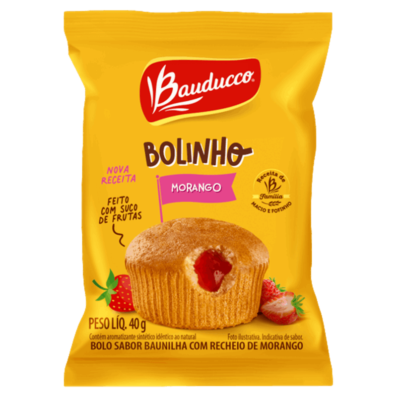 Bolinho-Baunilha-Recheio-Morango-Bauducco-Pacote-40g