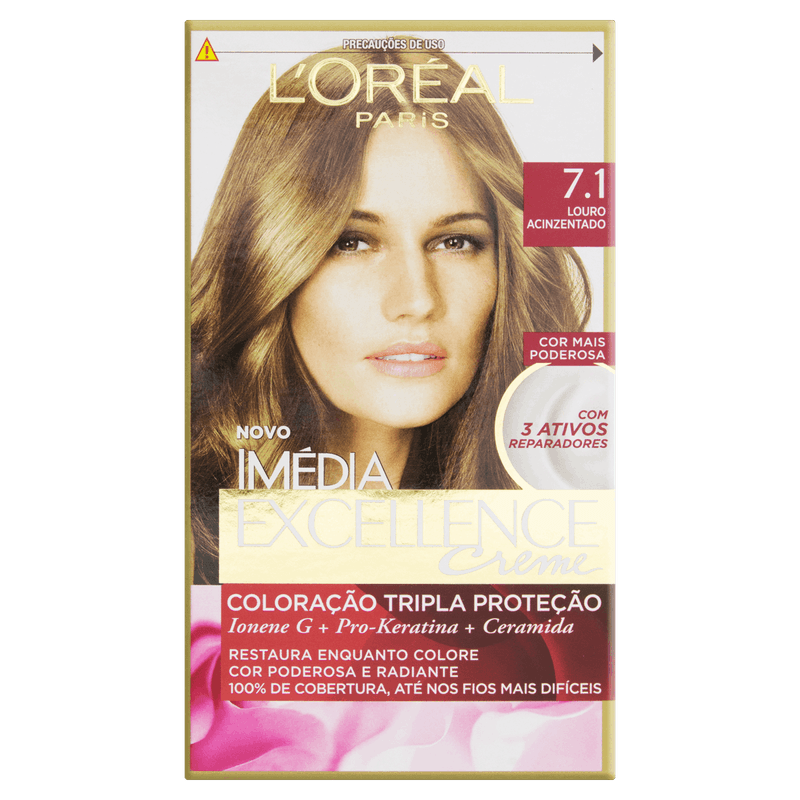 Kit-Coloracao-Creme-7-1-Louro-Acinzentado-L-oreal-Paris-Imedia-Excellence