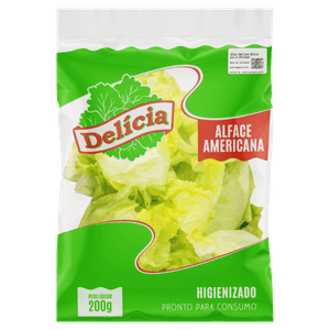 Alface Americana Higienizada Delícia 200g