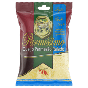 Queijo Parmesão Ralado Light Parmíssimo 50g